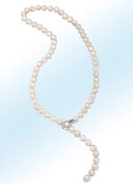 Wundervolle Y-Collier mit Süßwasser-Zuchtperlen 