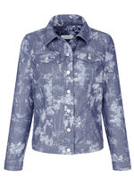 Jeansjacke mit Knopfleiste 