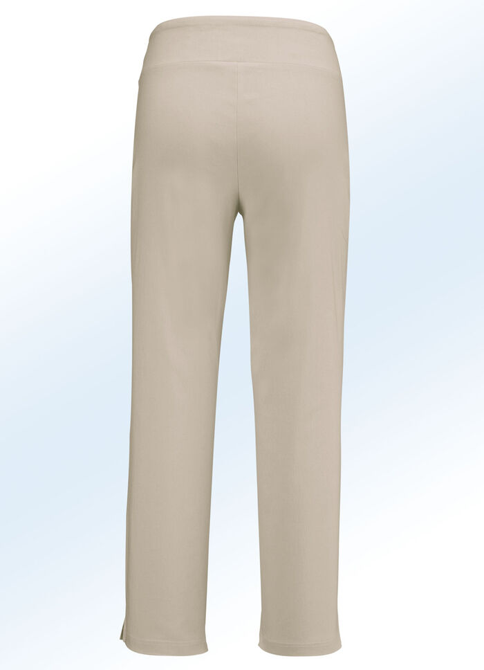 Hose in 7/8-L&auml;nge mit h&ouml;herem Formbund in 7 Farben BEIGE