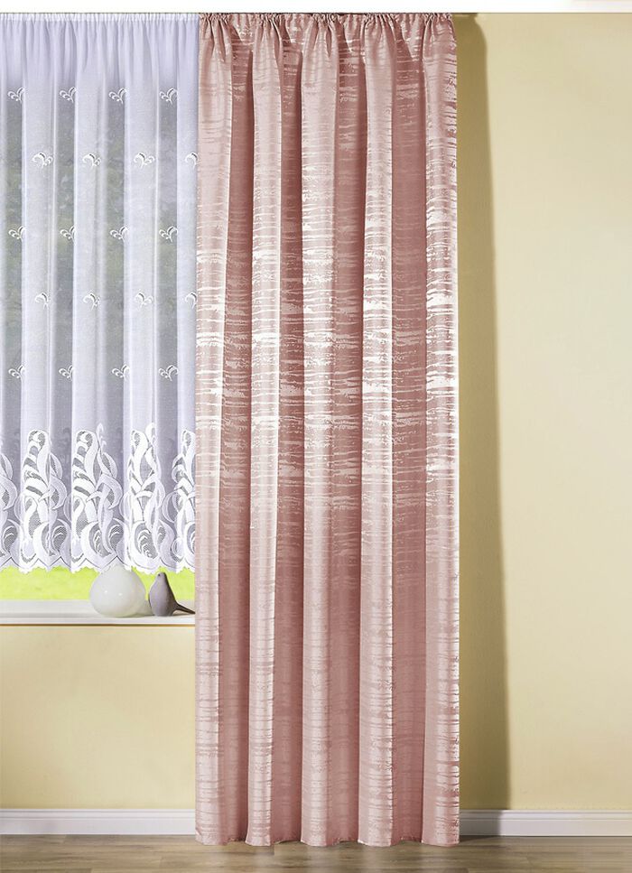 &Uuml;bergardine aus Dekostoff ROS&Eacute;