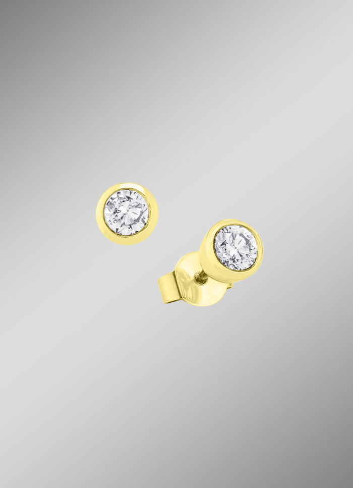 Massive Brillant-Ohrstecker 