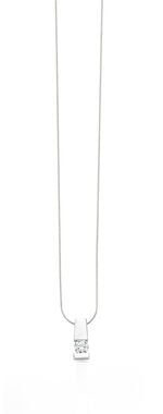 Edler Anhänger in Weißgold mit Brillant 