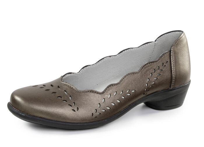 ELENA EDEN, stilvolle Damen-Pumps, Weite H, mit herausnehmbarem Fußbett ANTIKBRONZE