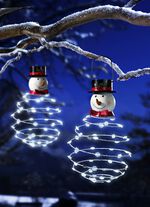 Solar-H&auml;ngeleuchte Schneemann 