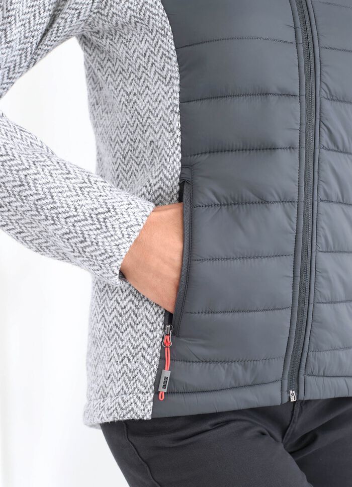 Funktionsjacke in 2 Farben GRAU-NATURWEISS