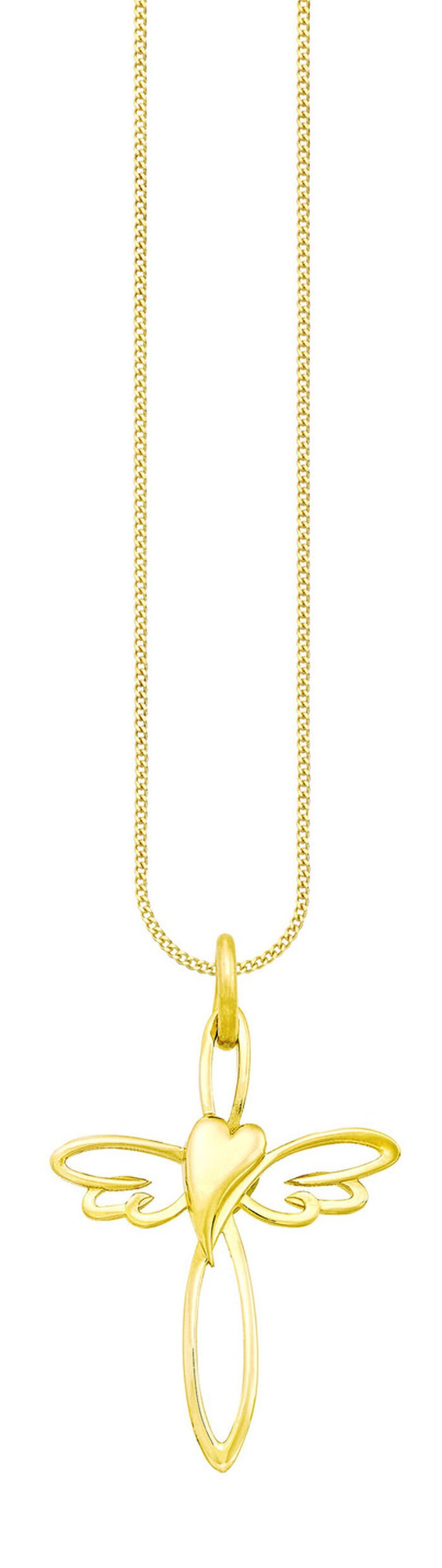 Kreuz mit Herz Anhänger 