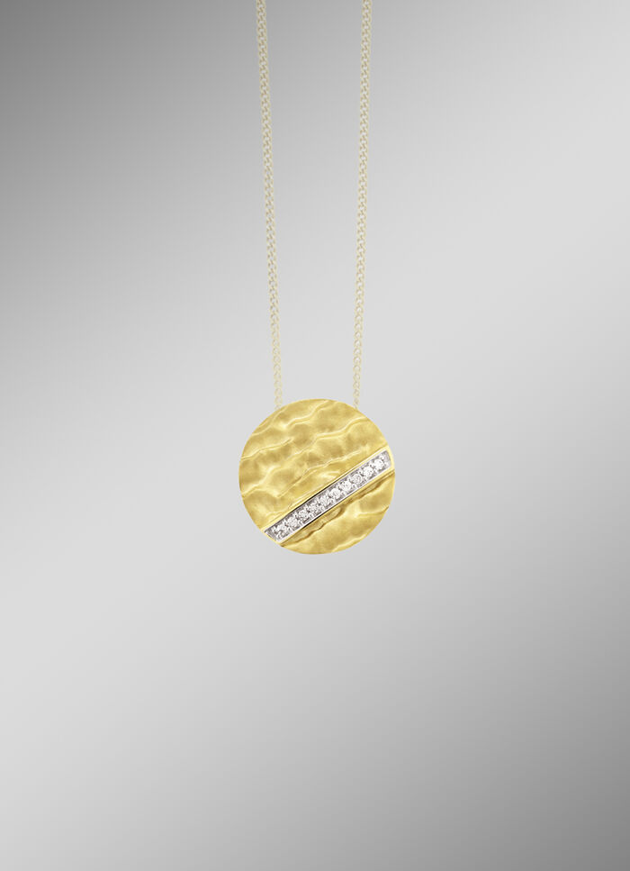 Anh&auml;nger mit synth. Zirkonia 