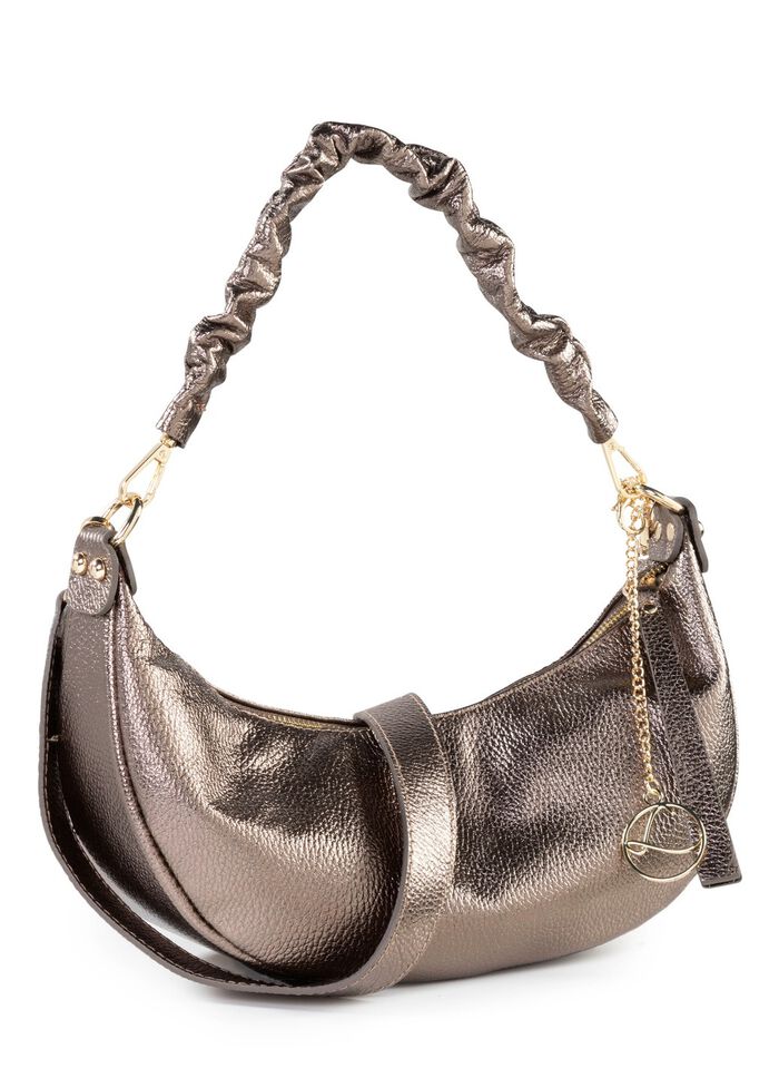 Laurina Tasche aus genarbtem Kalb-Nappaleder BRONZE