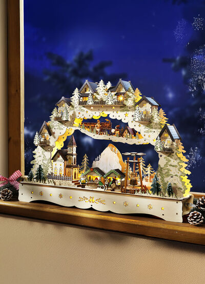 Schwibbogen mit LED-Beleuchtung 