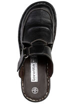 ELENA EDEN Clog mit Zierlochung SCHWARZ