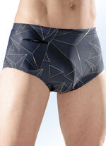 Badehose in h&ouml;herer Slipform mit Rei&szlig;verschlusstasche 