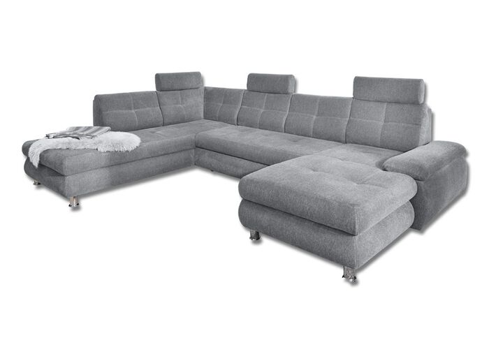 Formsch&ouml;ne Wohnlandschaft mit Funktion GRAU