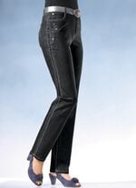 Jeans mit weiterem Bundumfang SCHWARZ