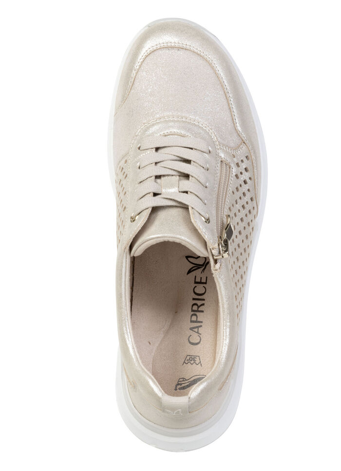 Caprice, sommerliche Damen-Sneaker, Weite K, mit herausnehmbarem Fußbett GOLD