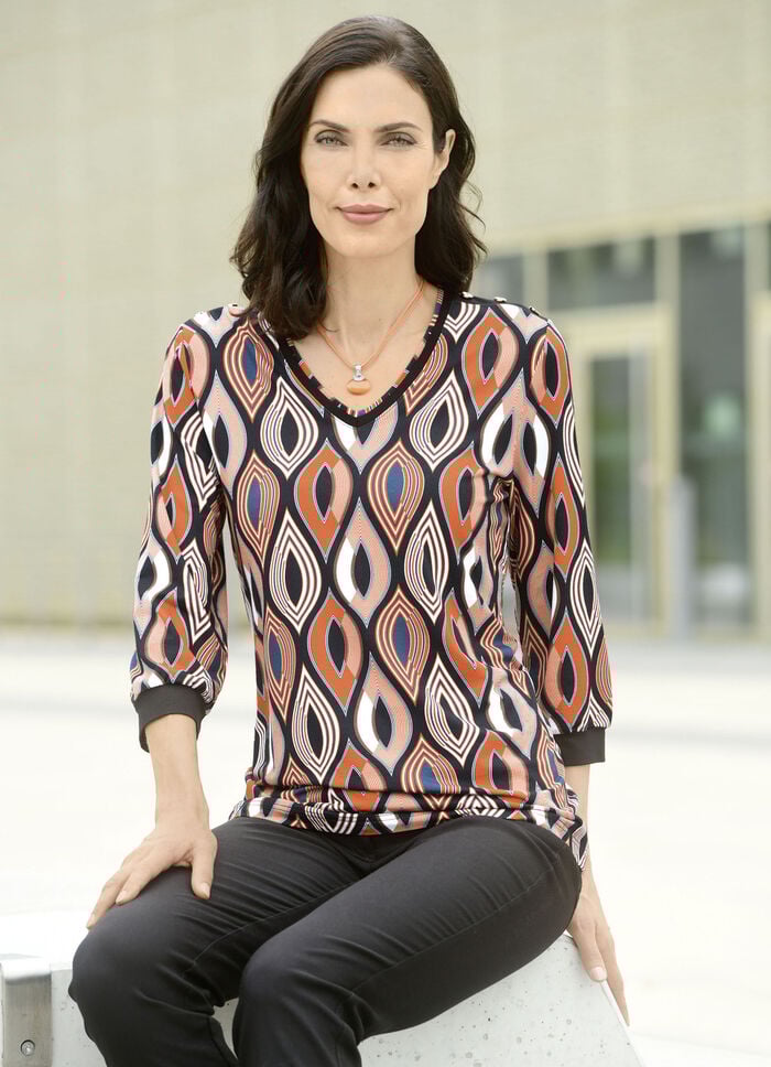 Shirt mit V-Ausschnitt 