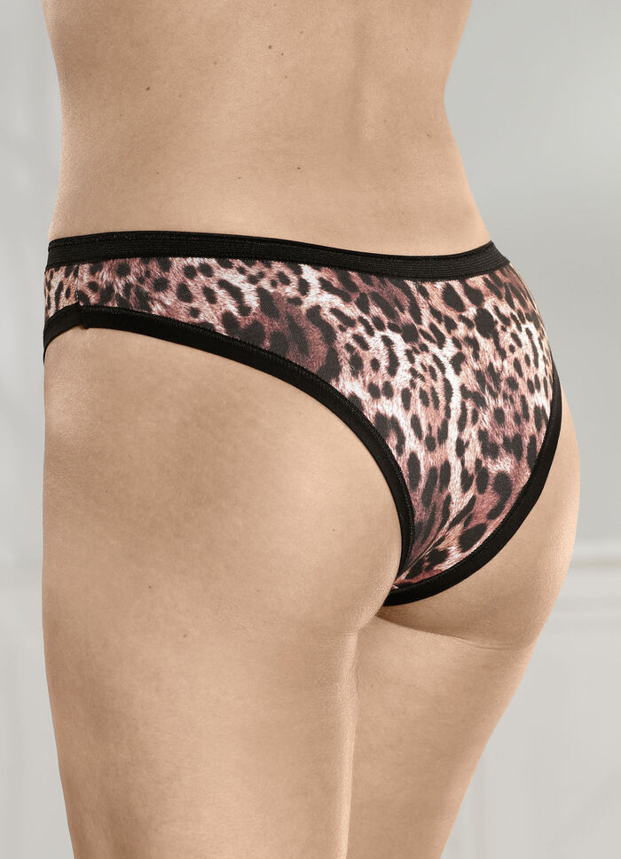 Dreierpack Slips mit Raubtierdessin 