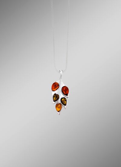 Unikat-Anh&auml;nger mit Bernstein  