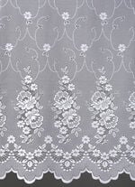 Store Blumen mit Universalschienenband WEISS