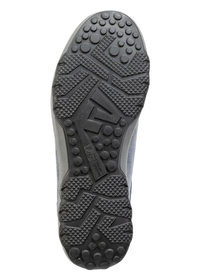 Waldl&auml;ufer Schn&uuml;rschuh aus weichem Veloursleder JEANSBLAU