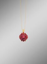 Anh&auml;nger mit echtem Granat 