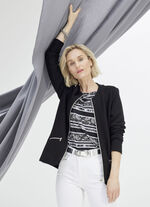 Shirtjacke mit durchgehendem Reißverschluss 