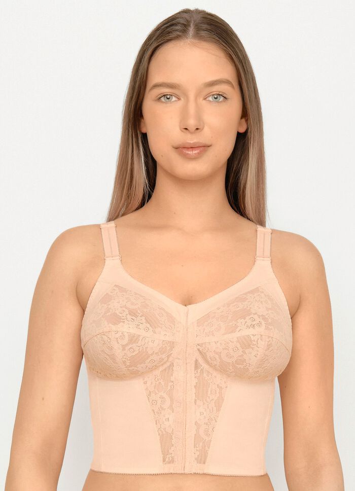 Susa BH in langer Form, mit Vorderverschluss HAUT