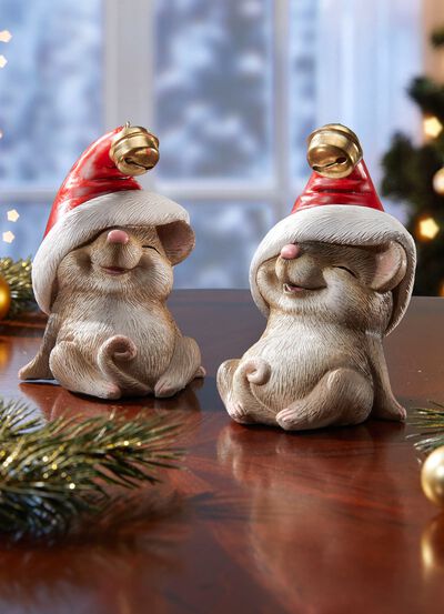 Weihnachtsm&auml;use, 2er-Set 