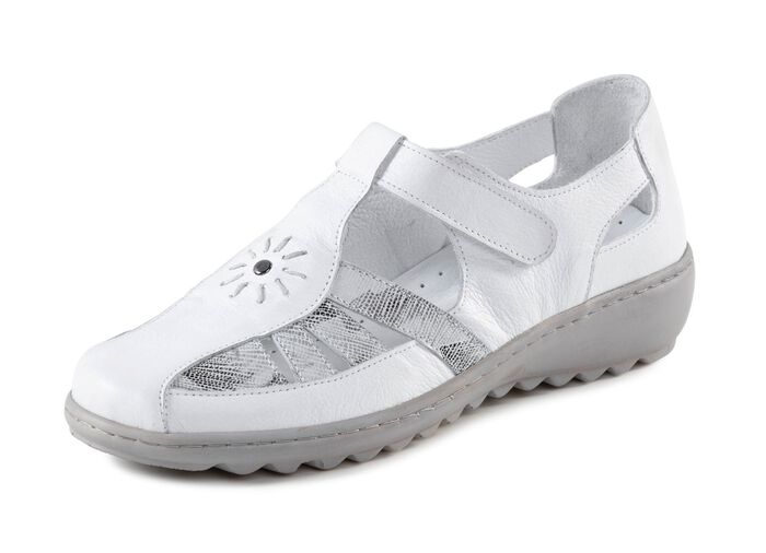 Gemini Slipper aus teilweise gepr&auml;gtem Nappaleder 