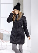 Kurzmantel mit fester Kapuze 