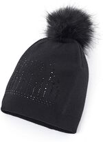 M&uuml;tze mit dezenten Glitzersteinchen SCHWARZ