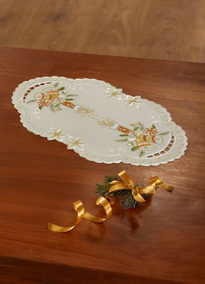 Liebevoll bestickte Tisch- und Raumdekoration MULTICOLOR