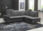 Moderne Polsterecke mit Bettfunktion und Bettkasten ANTHRAZIT