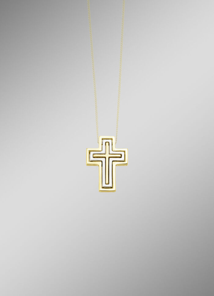 Kreuz-Anhänger mit Brillanten 