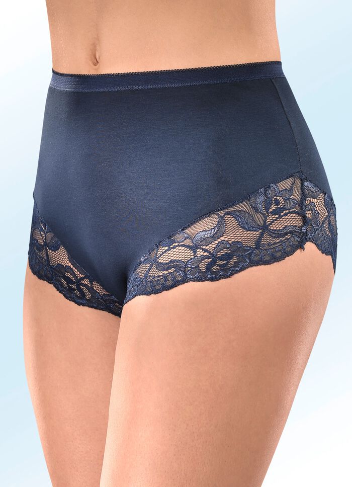 Viererpack Slips mit Elastikspitze 