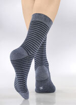 Sechserpack Socken mit gedoppeltem Pikee-Bündchen 