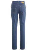 Jeans mit raffinierter Taschenl&ouml;sung JEANSBLAU
