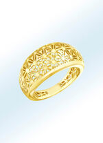 Damenring 3D-Blumen-Design 