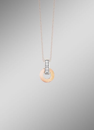 Moderner Anhänger mit 5 Brillanten 