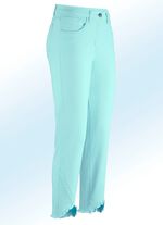 Hose in 7/8-L&auml;nge mit interessantem Fransenabschluss 