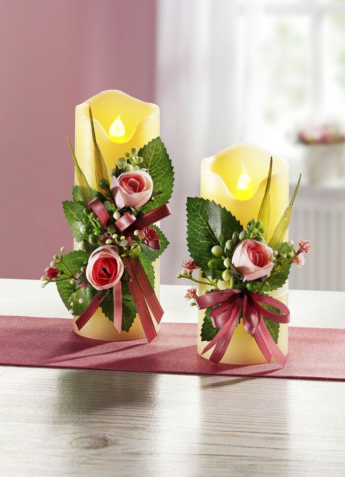 LED-Kerzen mit naturgetreuem Flackereffekt 