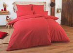 Bettw&auml;sche-Garnitur mit Rei&szlig;verschluss ROT