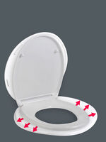 Toilettensitz XXL mit extra breiter Sitzfläche 