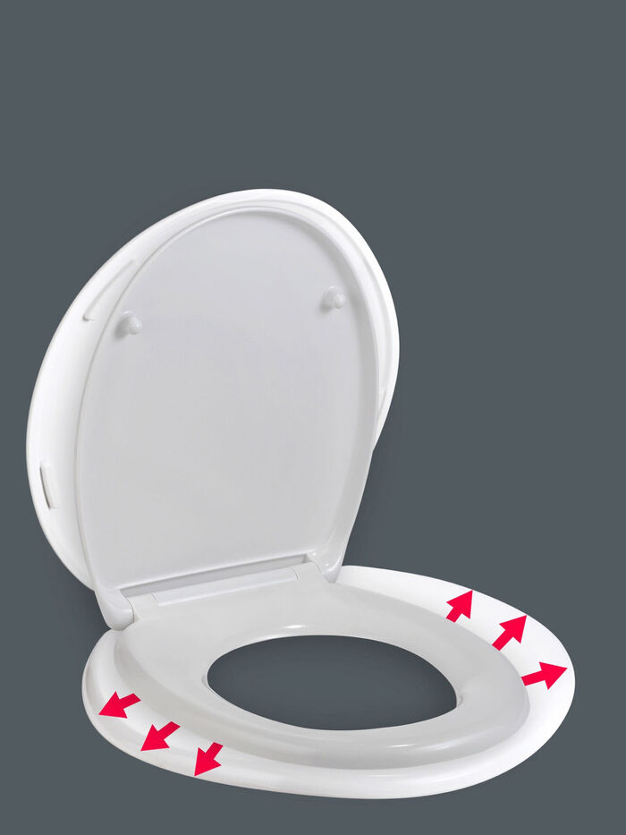Toilettensitz XXL mit extra breiter Sitzfläche 