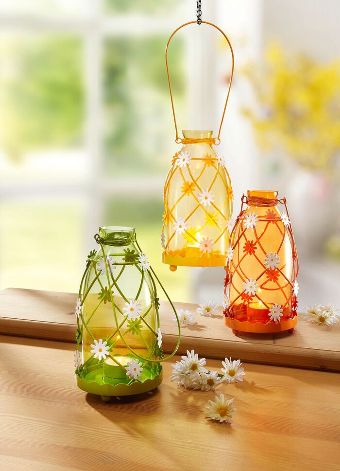 Romantische Metall-Laterne 