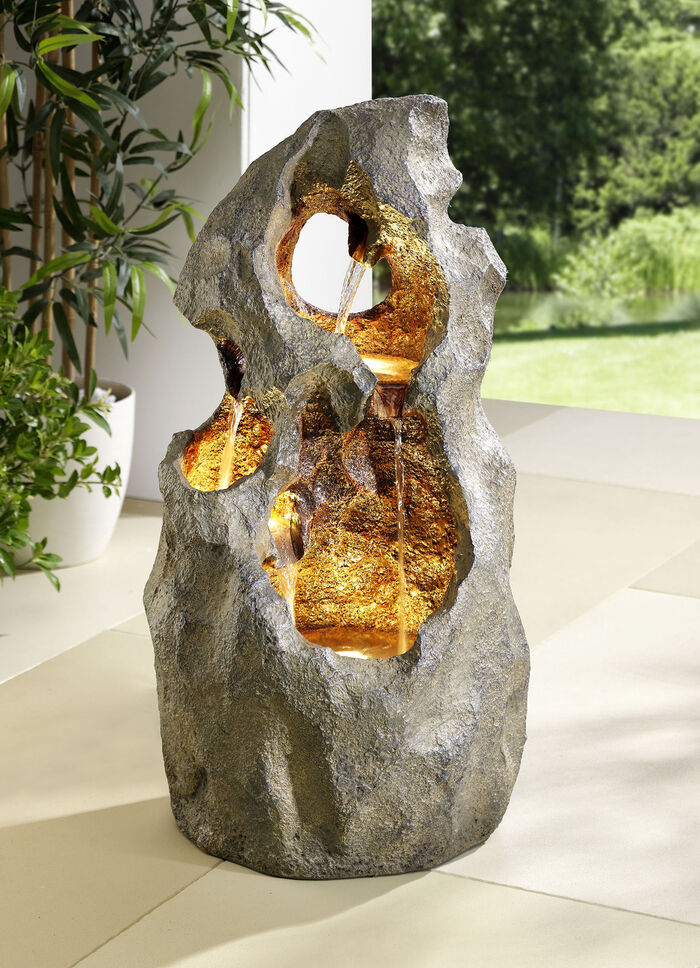 Brunnen Taifun mit integrierter LED-Beleuchtung 