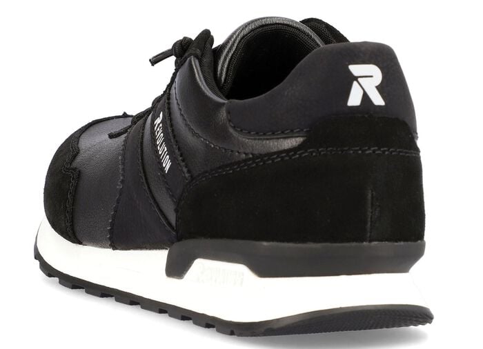 Schn&uuml;r-Sneaker mit herausnehmbarem Textilfu&szlig;bett SCHWARZ