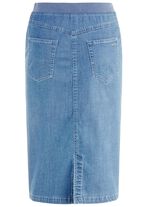 Rock in gerader Schnittf&uuml;hrung HELLBLAU