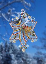 Fensterbild mit Saughaken 