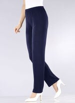 Hose mit edlem Glanz in Extra-Kurzgrößen NACHTBLAU