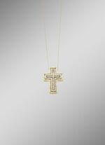 Kreuz-Anhänger mit Brillanten 